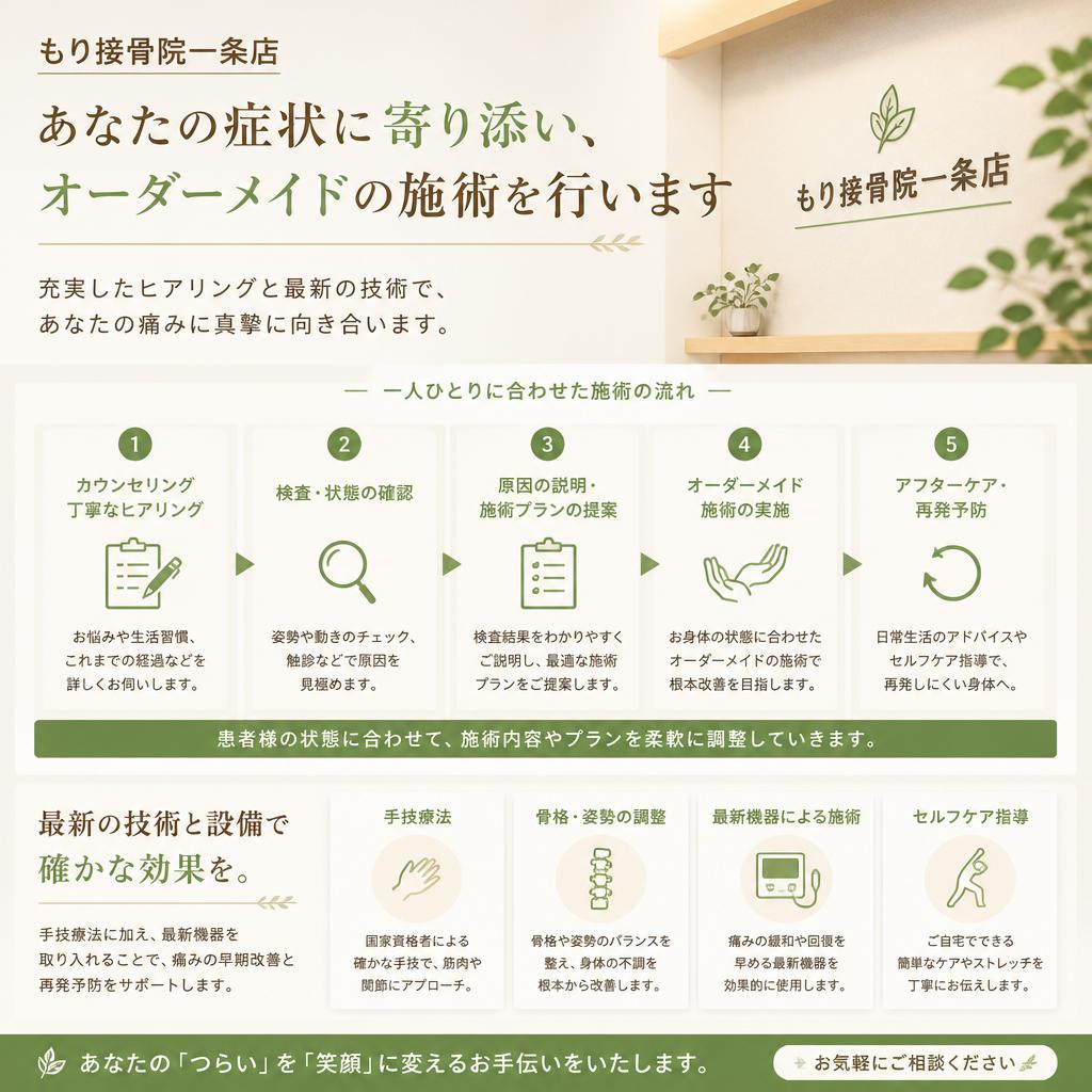 当院のアプローチと施術法