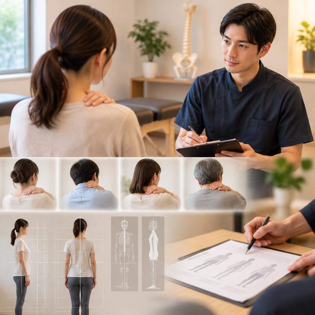 肩だけを揉むのではなく、姿勢と身体の使い方にも着目